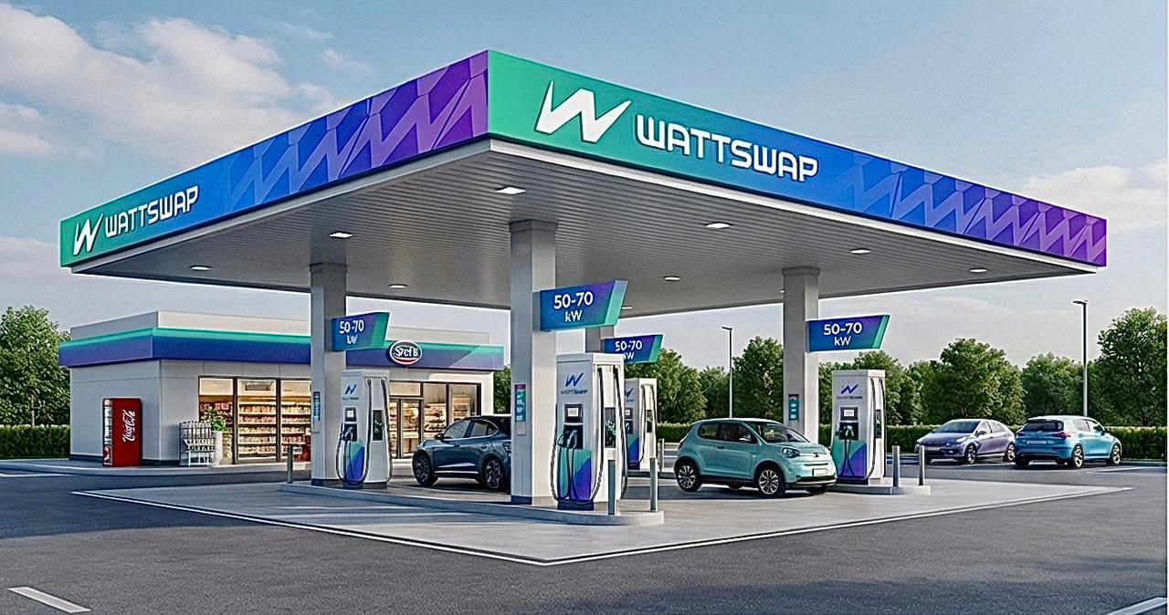 WattSwap Ai.Fast 50+ kW DC Fast Charging Station